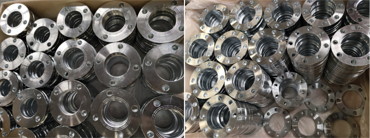 1800pcs Galvanized En1092 Forged Type 01A Pn10 Plate Pipe Flanges முடிந்தது!